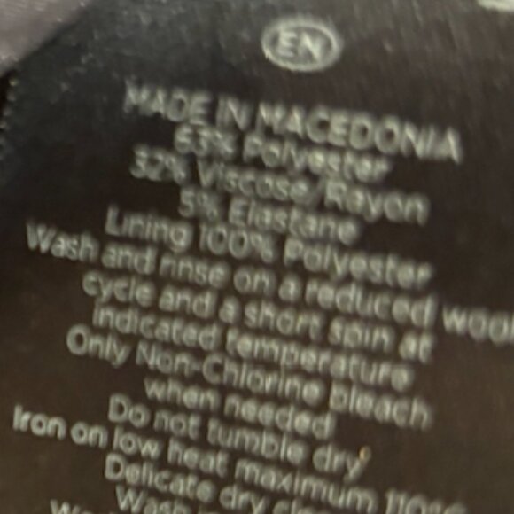 Hobbs Dark Blue & Beige Check Pencil Skirt - Picture 9 of 9